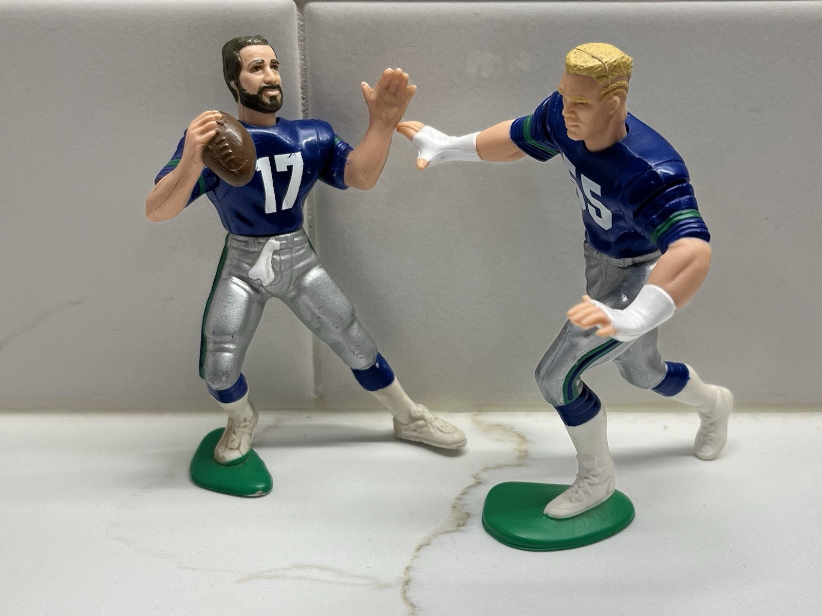 1988 Dave Krieg Brian Bosworth Seattle Seahawks Starting Lineups No Helmets