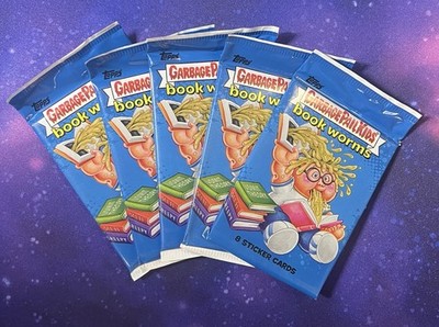 2022 Topps Garbage Pail Kids GPK Series 1 Bookworms Sealed Packs (5 Pack Lot)