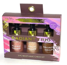 Paris Hilton Radiant Trio - Blush, Gold, Bronzer Drops - Sculp & Glow
