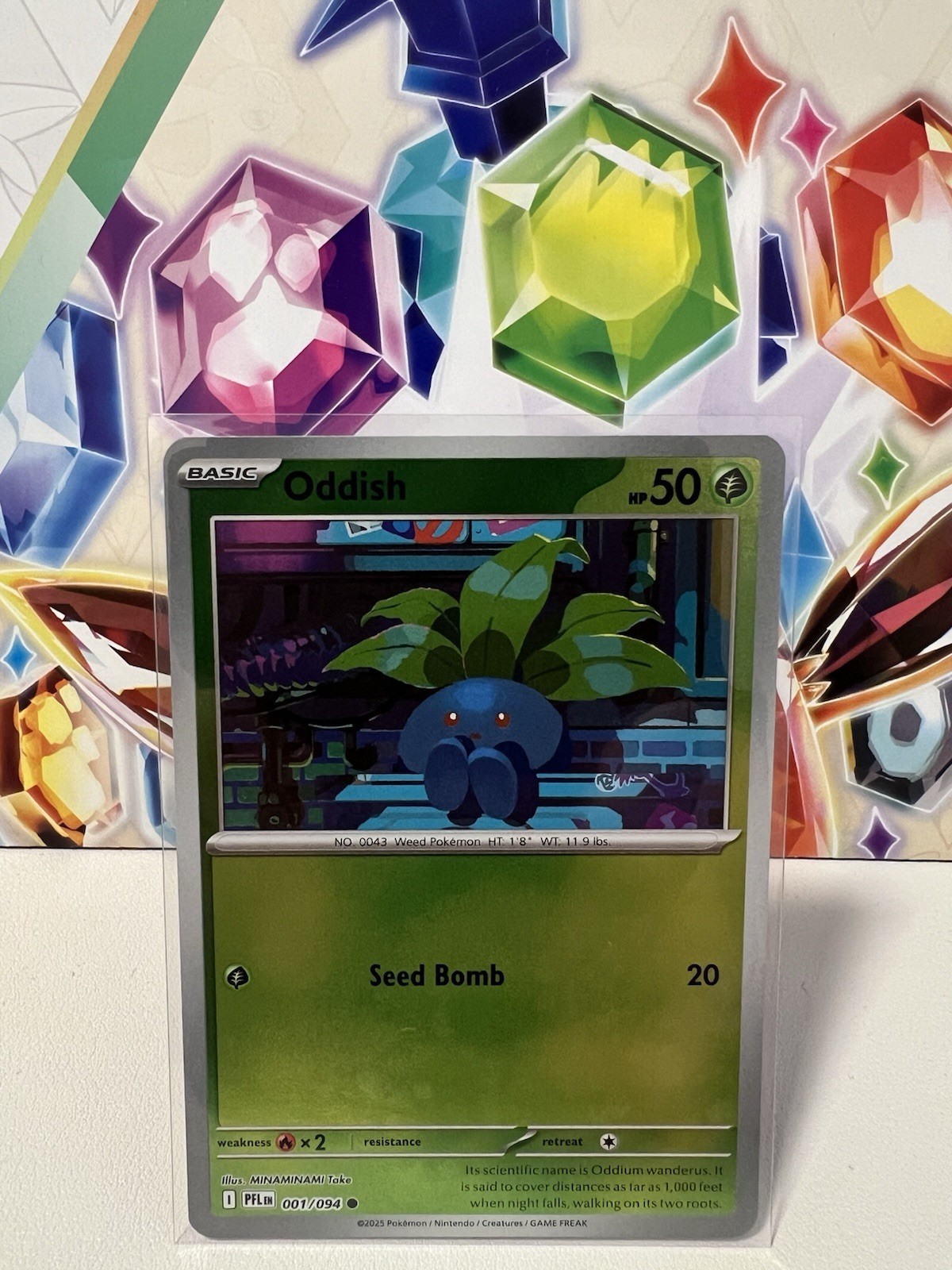 Oddish 001/094 Common Reverse Holo - Pokemon TCG Phantasmal Flames - NM