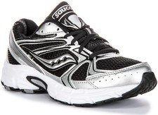 Saucony Womens Ride Millennium Black/Silver 10Medium