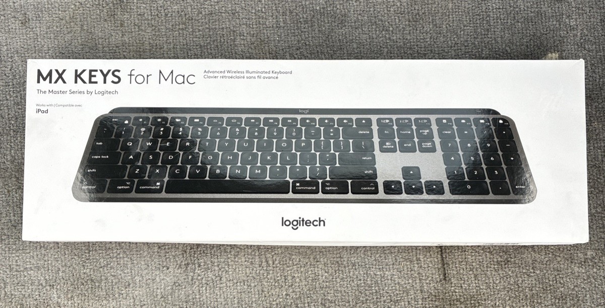 Logitech MX Keys (920-009552) Wireless Keyboard for Mac (Sealed