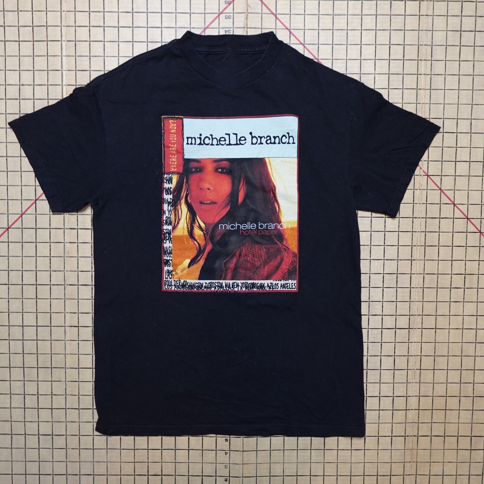 Vintage Michelle Branch Hotel Paper T-shirt All Size S to 5XL BA195 FREE SHIPPIN