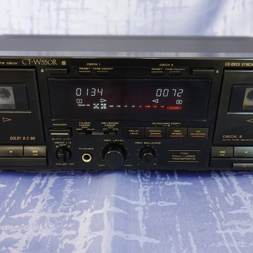 Pioneer CT-W550R HiFi estéreo doble cassette deck - solo parcialmente probado - Imagen 2 de 8