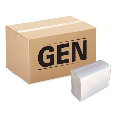 GEN TFOLDNAPKW 1-Ply 7'' x 13-1/4'' Tall-Fold Napkins - White (10000/CT) New