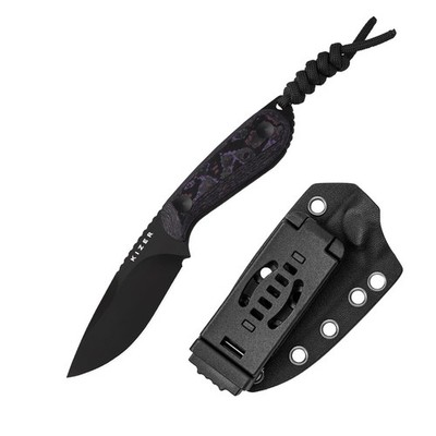 KIZER BUDDY 4V Fat Carbon Purple Haze Full Tang Messer 42a Kydex Lila 1081A10