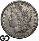 1892 Morgan Silver Dollar Coin, Choice AU++ Tougher Date