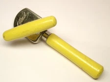 Vintage  1960's  Edlund  No. 5 Junior  Can Opener w/Yellow Wooden Handle