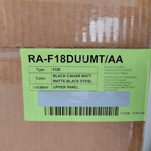SAMSUNG KÜHLSCHRANK 4-TÜRER MASSGESCHNEIDERT OBERTEIL MATTSCHWARZ Stahl RA-F18DUUMT/AA - Bild 2 von 3