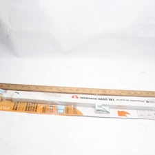 Prime-Line 28 in. to 48 in., Aluminum, White, Security Bar Lock