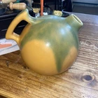 Red Wing RumRill Art Pottery #A50 Multicolor Pitcher Jug 1930s