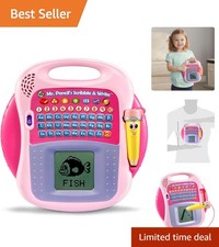 Mr. Pencil's Interactive Scribble and Write - Pink Learning Tablet for Kids 3 