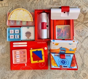 Large Osmo Learning set including starter pieces, add-ons, and games - for iPad