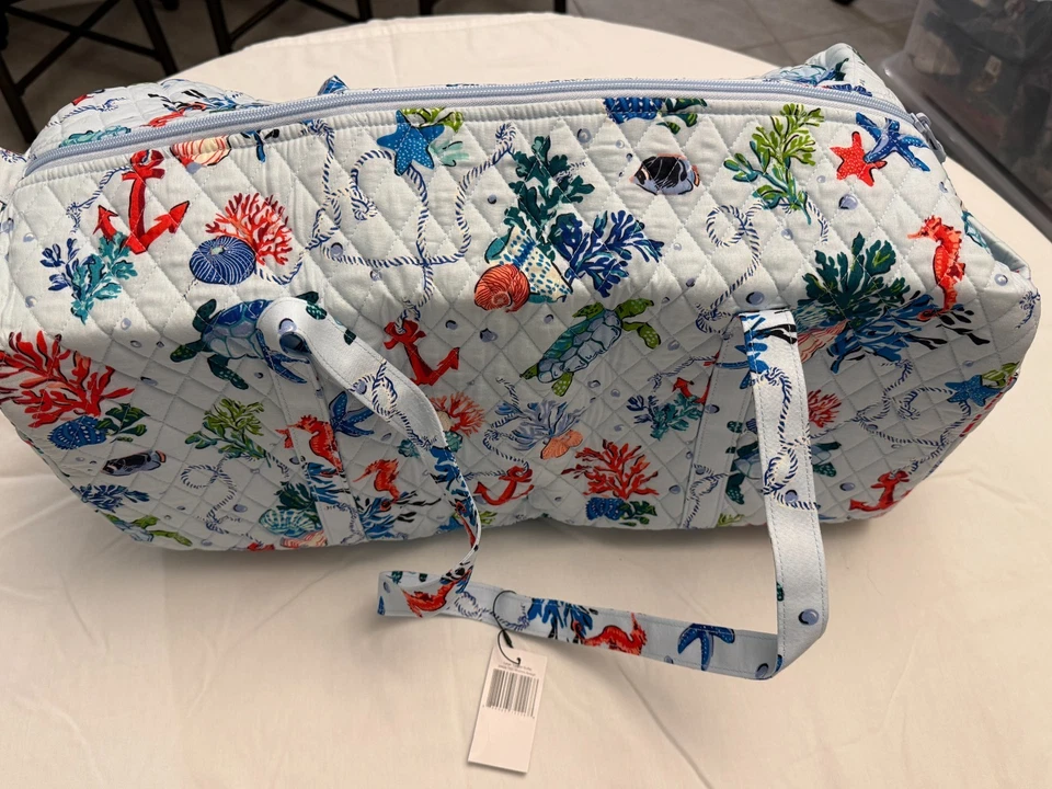 VERA BRADLEY LONA DE VIAJE GRANDE ANCLAJES LEJOS NUEVO CON ETIQUETAS (M-2) Foto 2 de 4