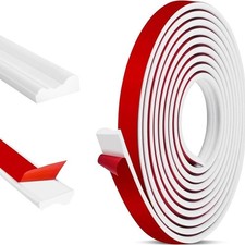 TPE Peel and Trim Strip 5m x 32mm White for Wall Panel and Floor Edging