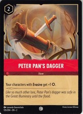 Peter Pan's Dagger Disney Lorcana Rise of The Floodborn EN2 Regular 135/204