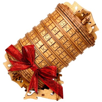 ESC WELT Cryptex - Einzigartige Geheim-Geschenkbox aus Birkenholz - Personalisie