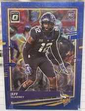2020 Donruss Optic #108 Jeff Gladney Rookie Vikings Blue Scope