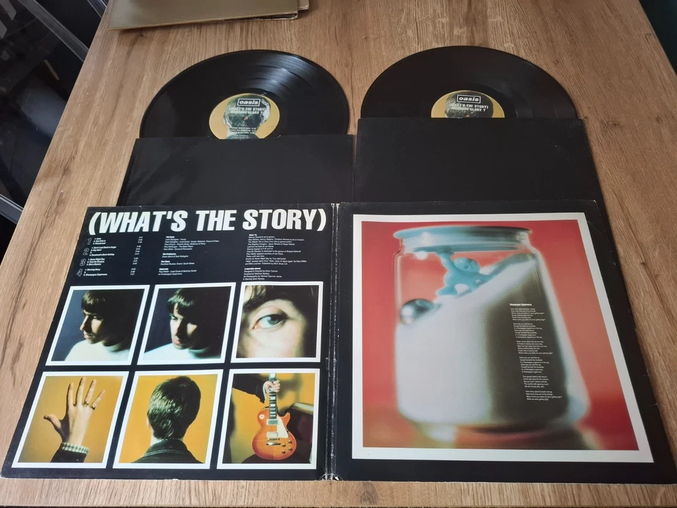 DOUBLE LP ROCK OASIS "(WHAT'S THE STORY) MORNING GLORY" 1995 UK CRE LP 189 - Photo 3/4