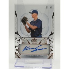 2024 Leaf Trinity Kruz Schoolcraft Acetate Bronze Auto 55/99 SP San Diego Padres