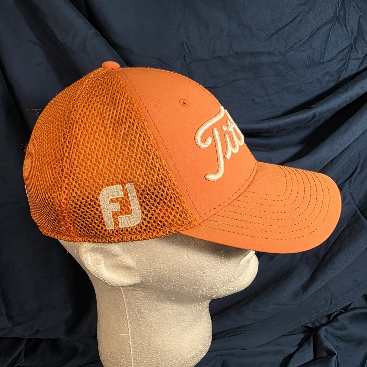 Titleist Golf Pro V1 FJ Logo Performance Golf Hat Cap Neon Orange