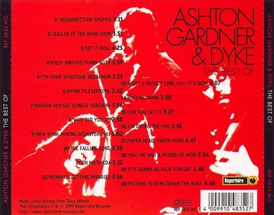 TONY ASHTON/KIM GARDNER BEST OF ASHTON, GARDNER & DYKE NEW CD