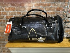 Head Monte Carlo Holdall Duffle Gym Bag Travel Black Gold Vintage Super Rare New