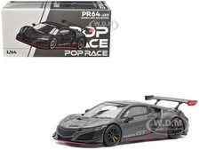 HONDA NSX GT3 EVO22 CARBON ED. 1/64 DIECAST MODEL CAR BY POP RACE PR640159