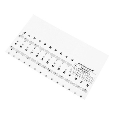 Keyboard Noten-aufkleber Klaviertastatur Sticker Transparente Klavierzubehör