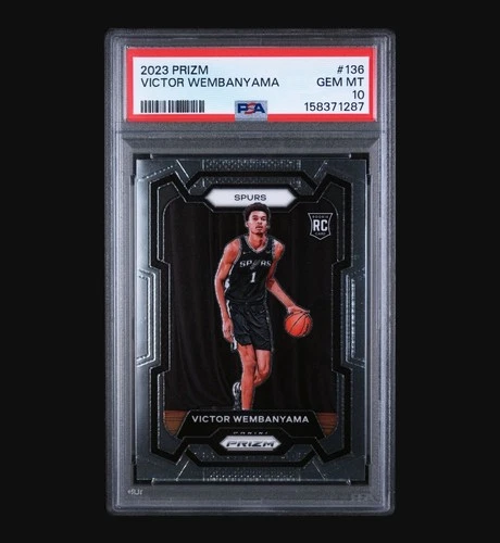 2023-24 Panini Prizm Victor Wembanyama #136 RC Spurs PSA 10 Base