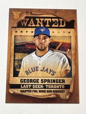 2021 Topps Big League Baseball Wanted - George Springer - Toronto Blue Jays