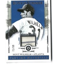2025 Panini Boys of Summer Hoyt Wilhelm Pastime Materials /99 Braves