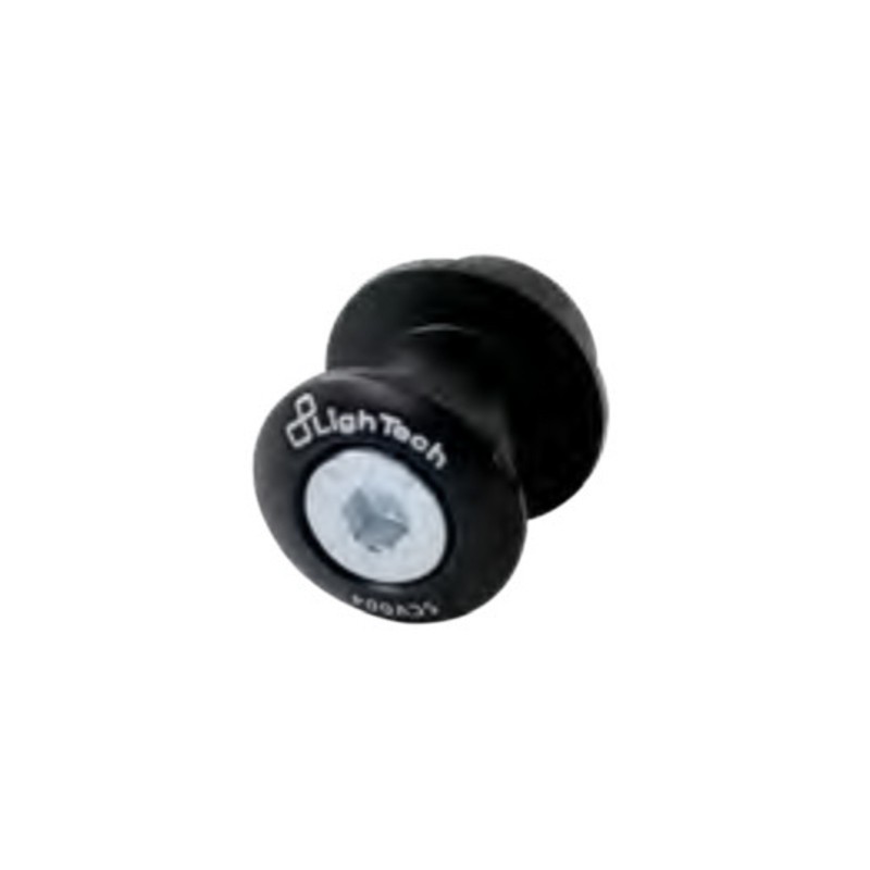 Pions de bras oscillant LIGHTECH M8 en aluminium noir pour béquille de stand de moto
