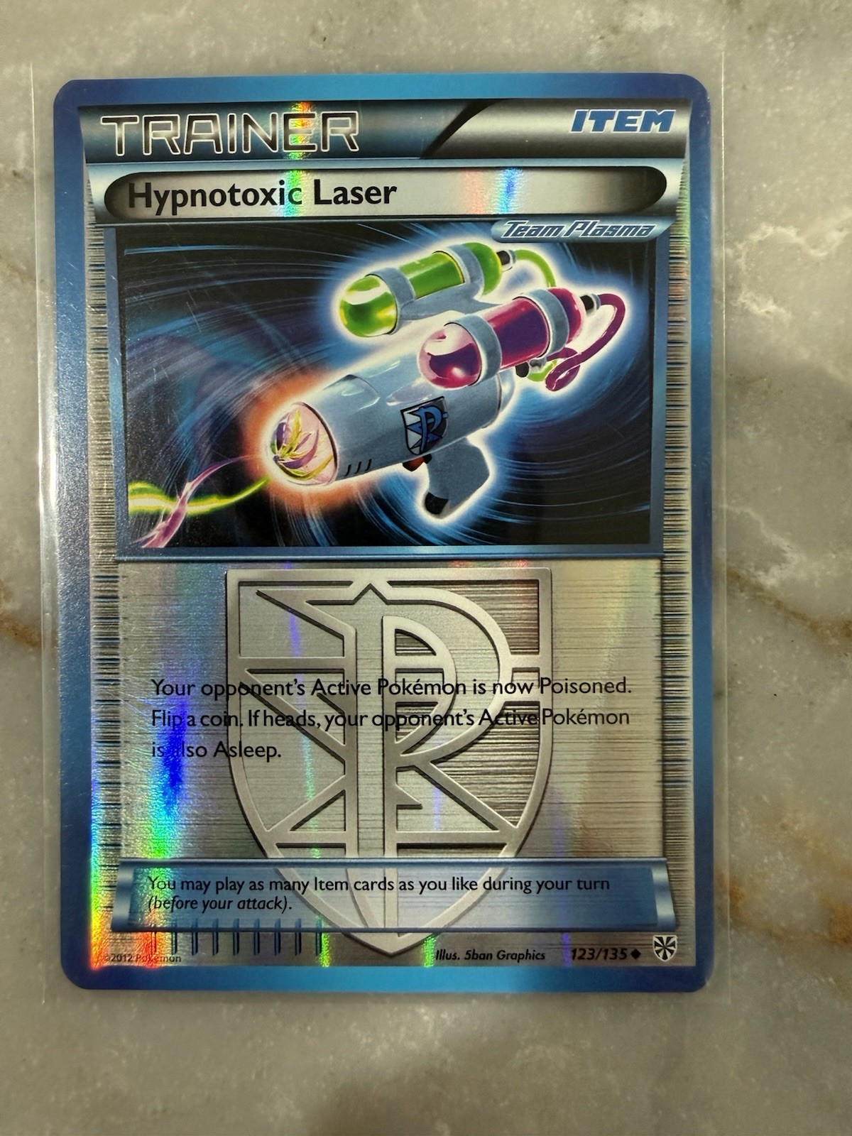 Hypnotoxic Laser (Team Plasma) 123/135 Plasma Storm Reverse Holo