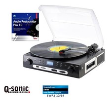 Q-Sonic Schallplatten- und MC-Digitalisierer + Audio Restaurator Pro 11