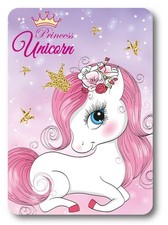 Kinder-Fleecedecke 100X140 Einhorn