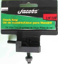 Jacobs 1/4" 3/8" Chuck Key 1/4" Pilot 030605 986
