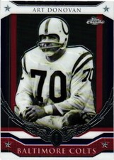 2008 Topps Chrome #HR-AD Art Donovan Honor Roll JW8