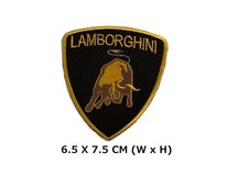 Lamborghini Supercar Car Logo Sports Embroidered Patch Iron Sew On Clothe Jeans