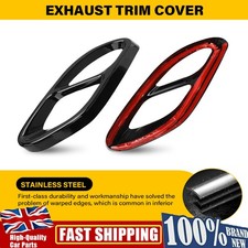 Car Exhaust Muffler Tips Tail Pipe Cover Trim  For Mercedes Benz GLC C E-Class