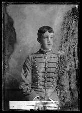 Photo:Unidentified Man in Military Uniform Portrait