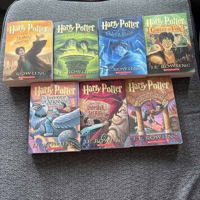 Harry Potter Paperback Book Complete Scholastic Set 1-7 JK Rowling