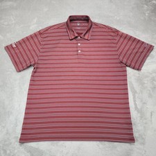 Nike Golf Polo Shirt Mens XL Striped Pine Creek Club Fit Dri-FIT Performance Gol