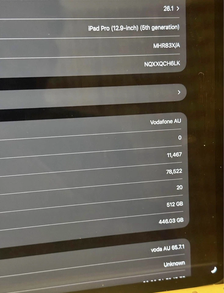 Apple iPad Pro 5th Gen 512GB, Wi-Fi + 5G (Unlocked), 12.9 in - Space Grey - Image 2 of 3