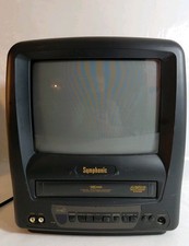 Vintage Symphonic 9" CRT TV/VHS Combo Model SC309D For Parts Only