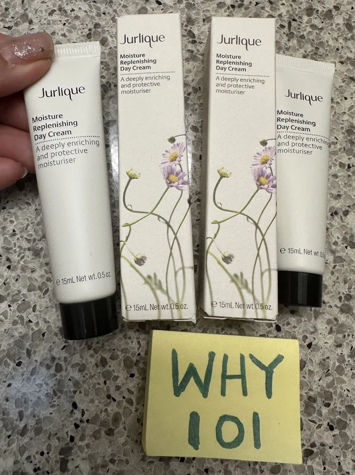 X2 Jurlique Moisture Replenishing Day Cream .5oz/15mL /ea. TRAVEL SZ NO SPF SEAL - Image 3 of 4