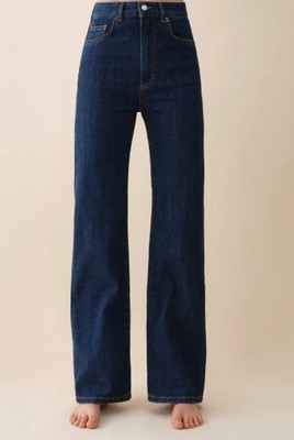 Jeanerica Jeans Pyramid Blue 2 Weeks Cotton Blend High Rise Straight Size 26