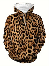 Bold Leopard Print 3D All Over Print Hoodie - Adults Youth