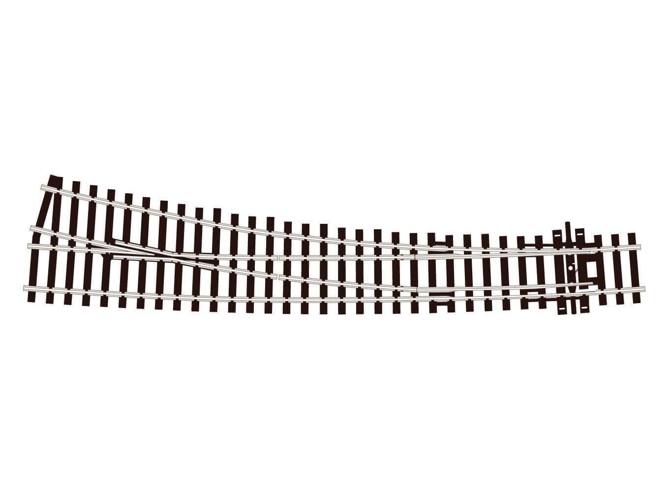 Curved Right Hand turnout Insulfrog - Peco OO gauge SL-86