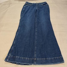 Wrangler Retro Women Blue High Rise Flare Leg Jean Trouser Boot Rodeo-30x32-6278